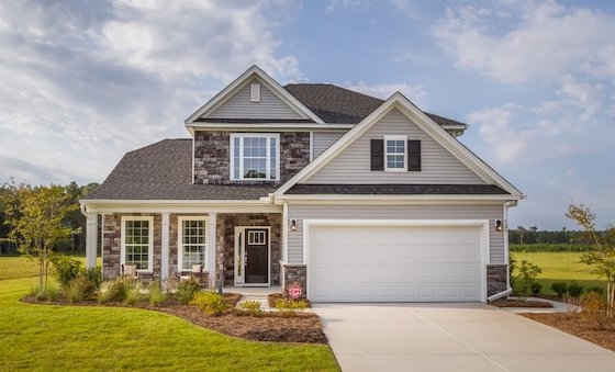 Image of New Homes in Flowery Branch, Georgia at Cambridge built by Eastwood Homes