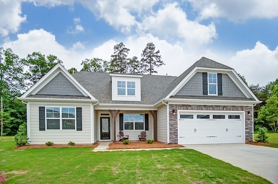 Image of New Homes in Flowery Branch, Georgia at Cambridge built by Eastwood Homes