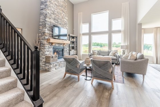 Image of New Homes in Braselton, Georgia built by Fischer Homes in the New Home Community of The Reserve at Liberty Park!