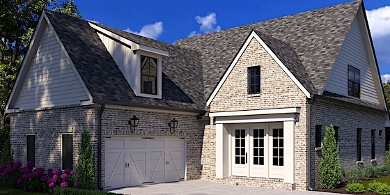 Image of New Homes in Roswell, Georgia built by SPI Homes in the New Home Community of Cottages at Horseshoe Bend!