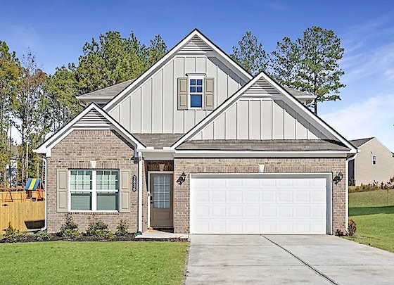 Image of New Homes in Temple, Georgia built by Smith Douglas Homes in the New Home Community of Evergreen at Lakeside!