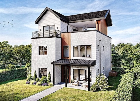 Image of New Homes and Townhomes in Alpharetta, Georgia built by Brock Built in the New Home Community of The Gathering at Gainesville Township