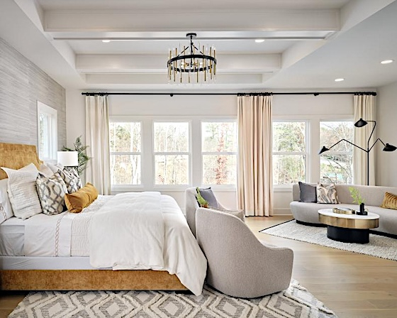 Image of New Homes Luxurious Bedroom Suites in Cumming, Georgia built by Toll Brothers in the New Home Community of CrossCreek!