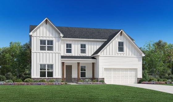 Image of New Homes in Marietta, Georgia built by Toll Brothers in the New Home Community of Freestone Station!