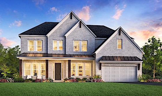 Image of New Homes in Woodstock, Georgia built by Toll Brothers in the New Home Community of Holly Farm!