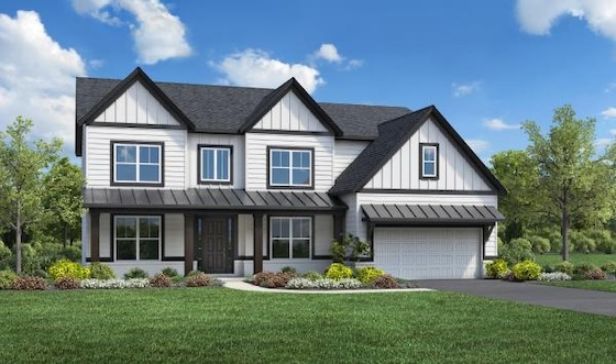 Image of New Homes in Woodstock, Georgia built by Toll Brothers in the New Home Community of Holly Farm!