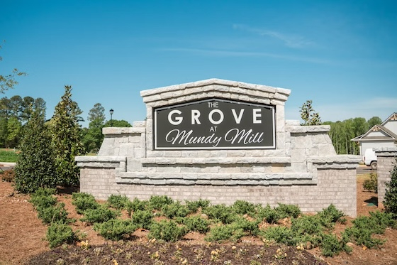 Image of New Homes in Gainesville, Georgia built by Dream Finders Homes in the New Home Community of The Grove at Mundy Mill!