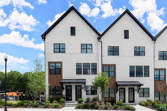 Image of New Homes and Townhomes in Alpharetta, Georgia built by Brock Built in the New Home Community of The Gathering at Gainesville Township!