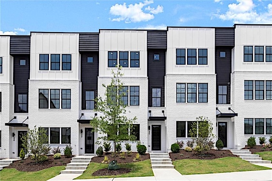 Image of New Homes and Townhomes in Alpharetta, Georgia built by Brock Built in the New Home Community of The Gathering at Gainesville Township!