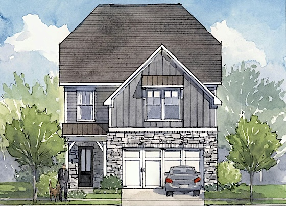 Image of New Homes in Canton, Georgia built by Windsong Properties in the New Home Community of Legacy Downs!