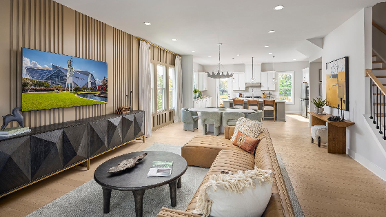 Image of New Homes in Chamblee, Georgia built by Toll Brothers in the New Home Community of Silverton!