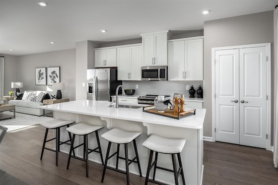 Image of New Homes in Lawrenceville, Georgia built by Ryan Homes in the New Home Community of Alexander Towns!