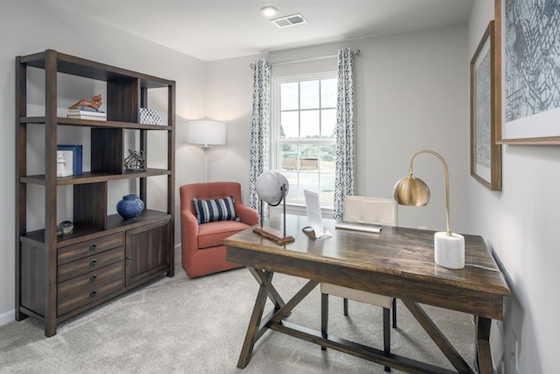 Image of New Homes in Lawrenceville, Georgia built by Ryan Homes in the New Home Community of Alexander Towns!