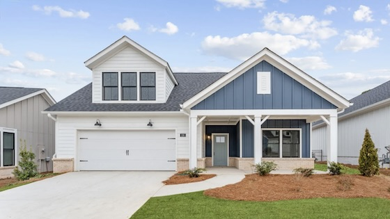 Image of  New Homes in Holly Springs built by Epcon Communities in the New Home Community of Courtyards at Redbud Lane!