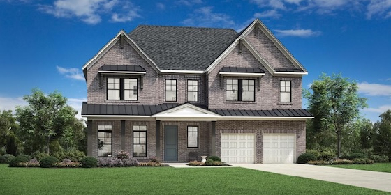 Image of New Homes in Alpharetta, Georgia built by Toll Brothers in the New Home Community of Emberly!