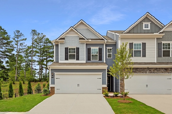 Image of  New Homes in Villa Rica, Georgia built by Smith Douglas Homes in the New Townhome Community of Jameson Towns!