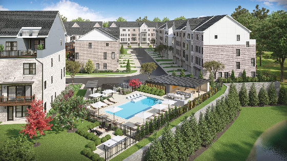 Image of New Homes in Brookhaven, Georgia built by Toll Brothers in the New Home Community of Toll Brothers at Overlook at Lenox Park!